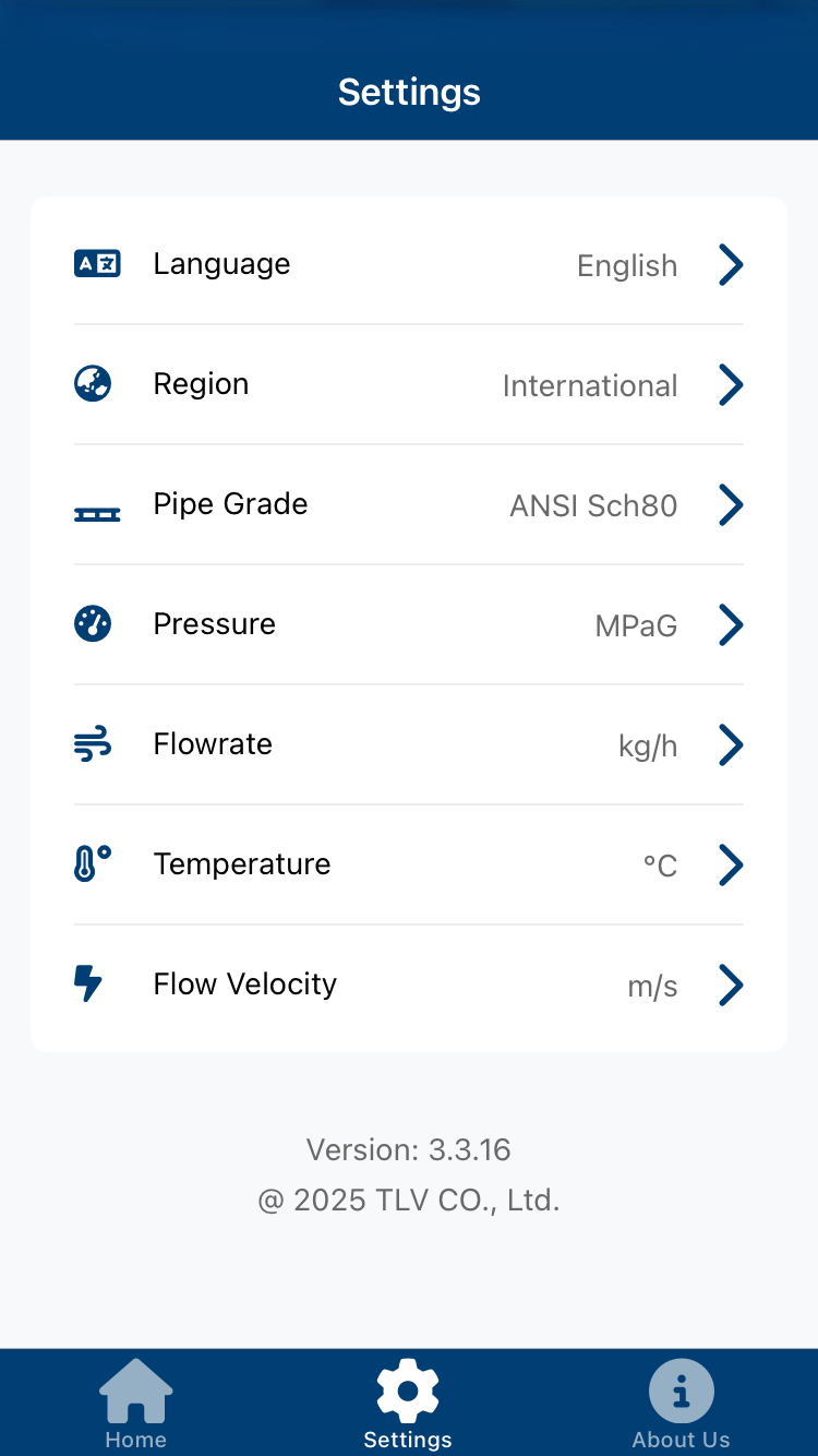 TLV Valve Calculator for steam valve selection