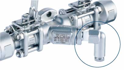 Optional blowdown valve