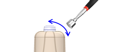 磁気スイッチはこの範囲が感度良く反応します。