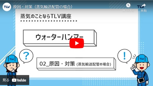 短編動画「ウォーターハンマーの原因・対策（蒸気輸送配管）」