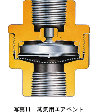 写真11 蒸気用エアベント