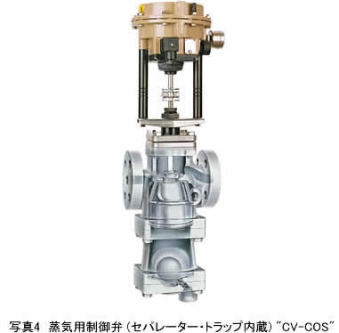 写真4 蒸気用制御弁 (セパレーター・トラップ内蔵)CV-COS