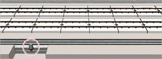 鉄道の融雪設備