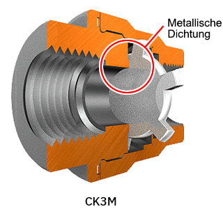 CK3M has a metall seal.