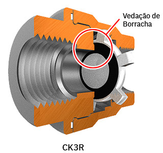 CK3R has a rubber seal.