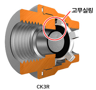CK3R has a rubber seal.
