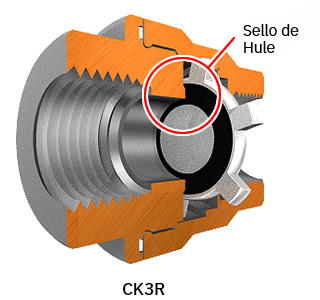 CK3R has a rubber seal.