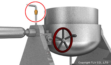 逆止弁の使用例-反応釜