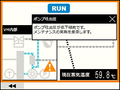 アラート画面