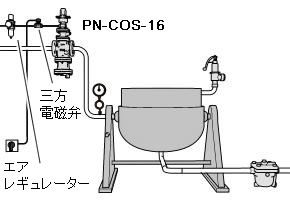 プロセス工程の圧力切換でPN-COSを使用した場合