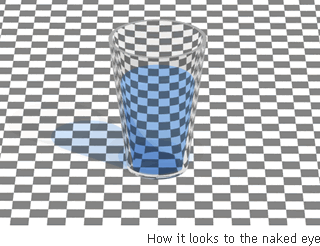 Visual image of the liquid phase state