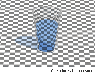 Visual image of the liquid phase state