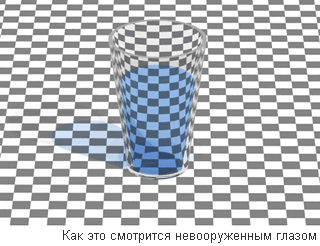 Visual image of the liquid phase state