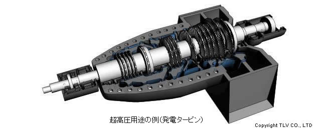 超高圧用の例（発電タービン）