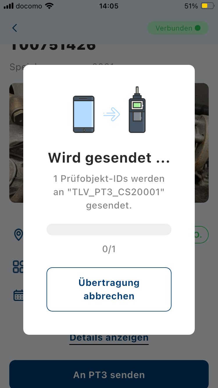 CMRecorder per Bluetooth senden