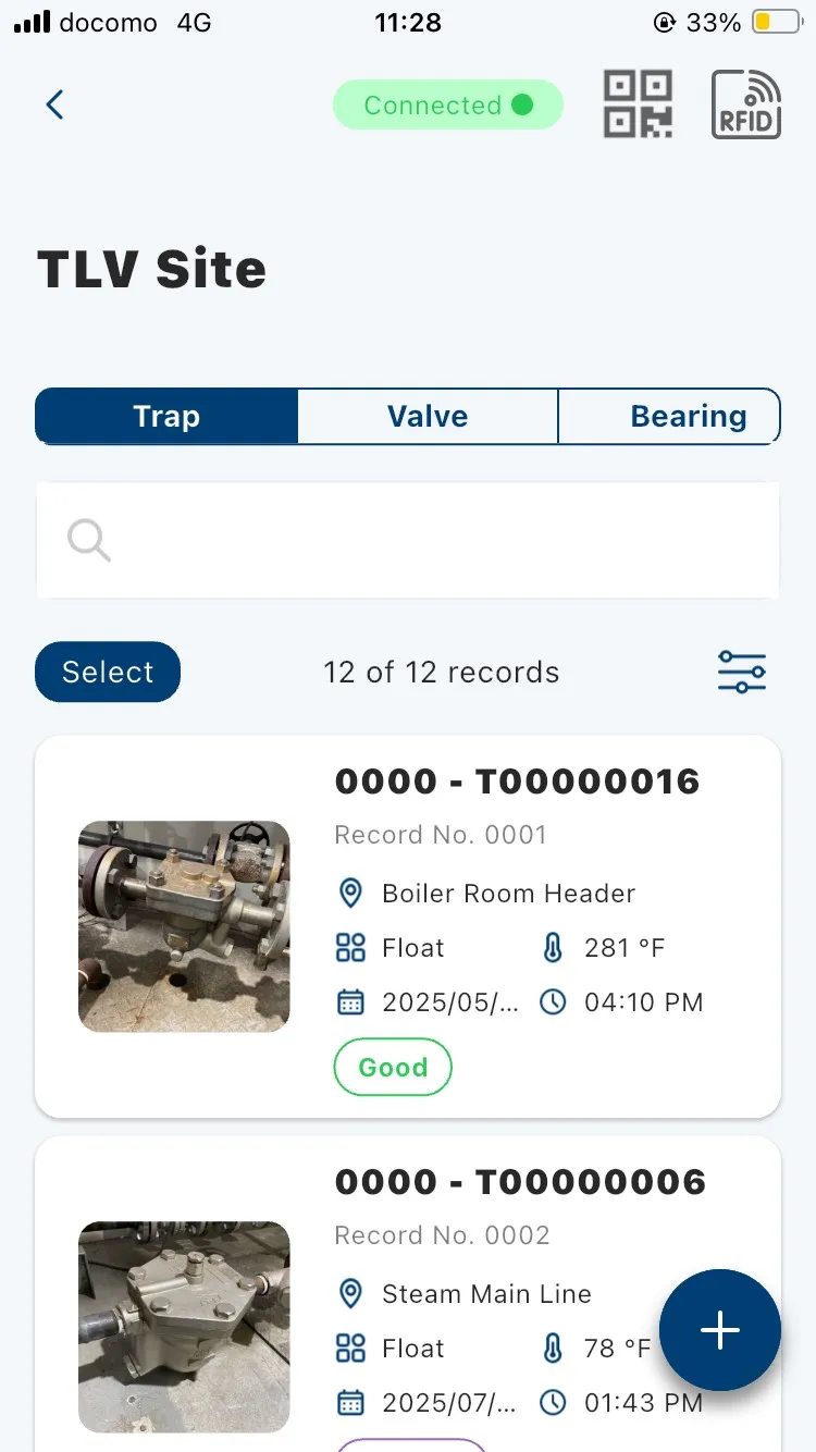 CMRecorder™ app screen (overview)